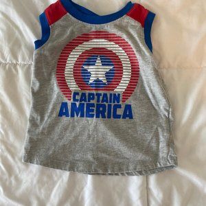 Captain America Bro Tank kids size 3T